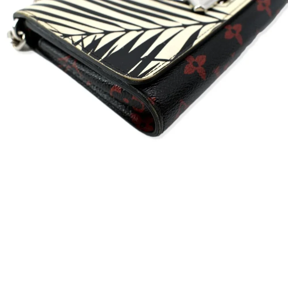 LOUIS VUITTON Monogram Palm Twist Chain Wallet White - Picture 9 of 13